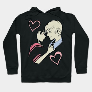 Romantic Lovers Couple Hearts Anime Cartoon Girlfriend Gift Hoodie